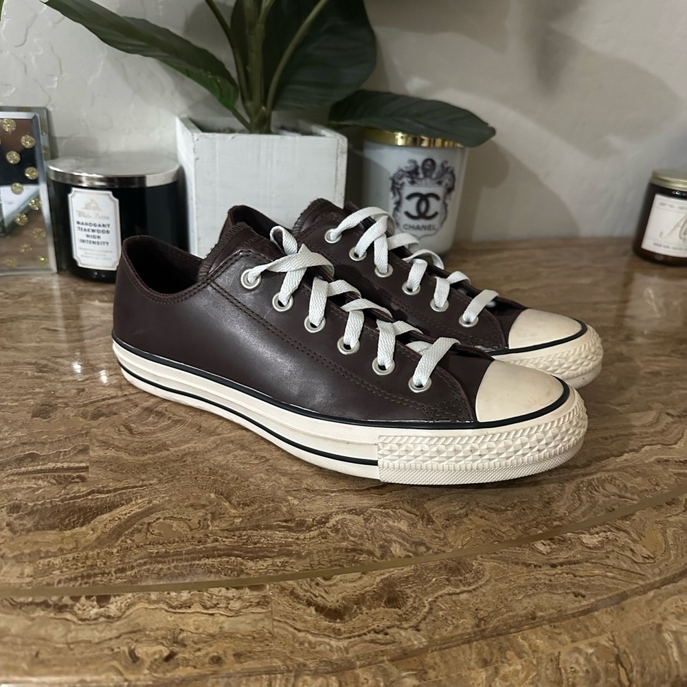 Converse Brown Leather Men's Sneakers